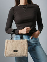 Handtassen Moumoute Lancaster Beige moumoute 55-vue-porte